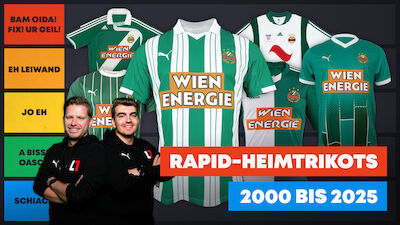 Tier-Ranking: Rapid-Heimtrikots des 21. Jahrhunderts