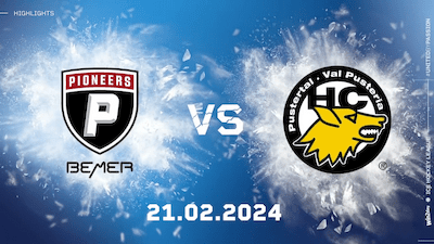 Highlights: Pioneers ziehen Pustertal mit Sieg ins Pre-Playoff