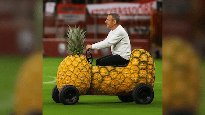 So hätte Rangnick noch über den Rasen cruisen können
