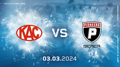 Highlights: Pioneers biegen den KAC zum Playoff-Auftakt