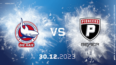 Highlights: Innsbrucker Haie halten sich die Pioneers vom Leib