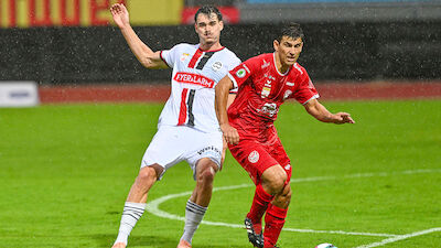 Highlights: Admira kämpft sich im Kapfenberger Regen zum Sieg