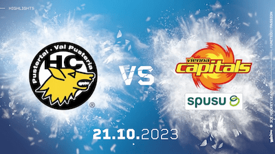 Highlights: HC Pustertal schießt Vienna Capitals eiskalt ab
