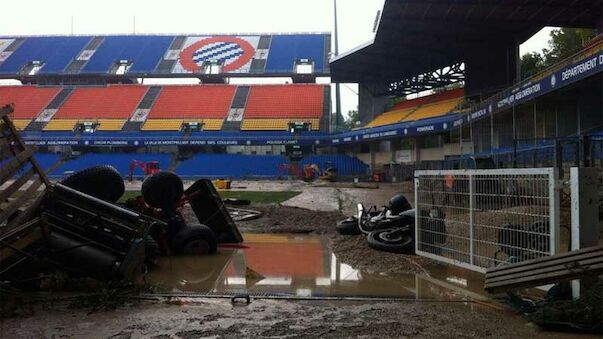 Montpellier-Stadion verwüstet