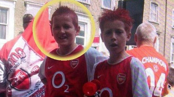 Foto zeigt Kane als Arsenal-Fan