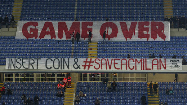 Fan-Protest bei Milan-Sieg