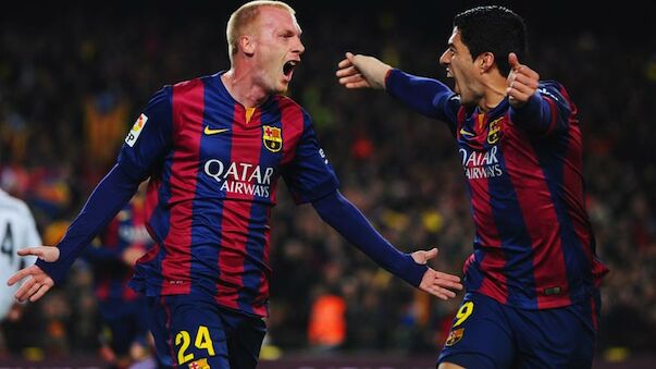 Suarez und Mathieu als gefeierte Clasico-Helden