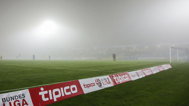 Nebel als Spielverderber bei Wr. Neustadt gegen Grödig