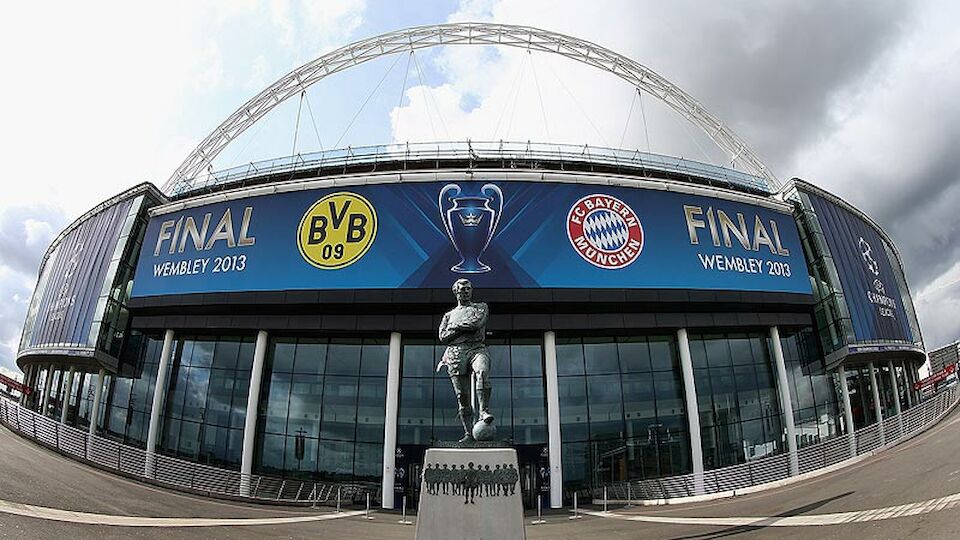 Vor CL Finale Bayern Dortmund Wembley Diashow