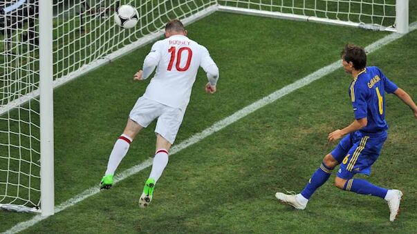 Rooneys Tor zählt, Ukrainern wird keines gegönnt