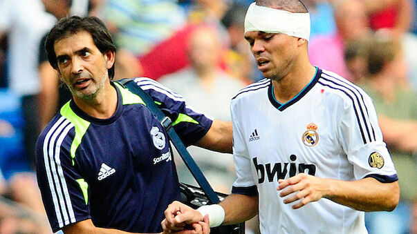 Kopfverletzung bei Reals Pepe