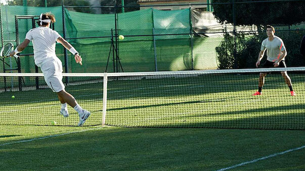 Ronaldo vs. Nadal am Tenniscourt