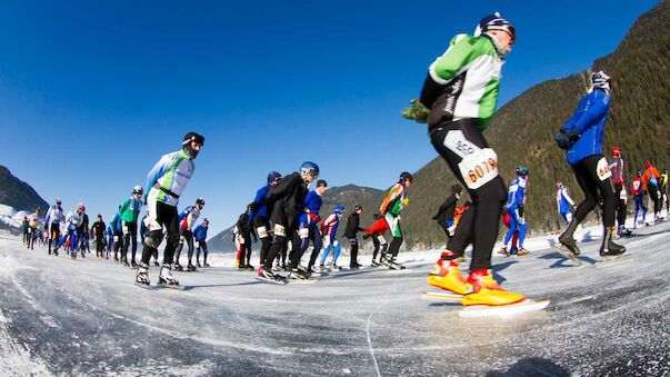 Eisschnelllauf-Marathon am Weissensee