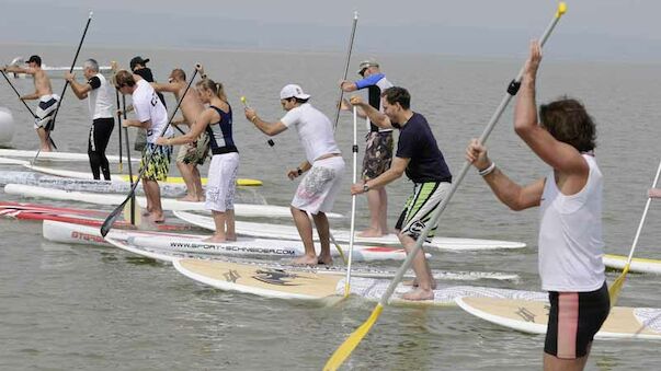 Stand Up Paddling am Neusiedler See