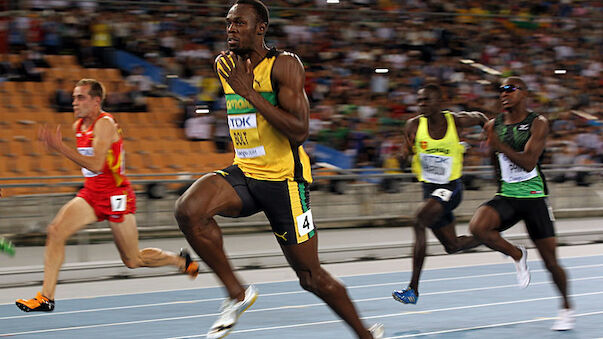 Erste Schritte von Usain Bolt in Daegu