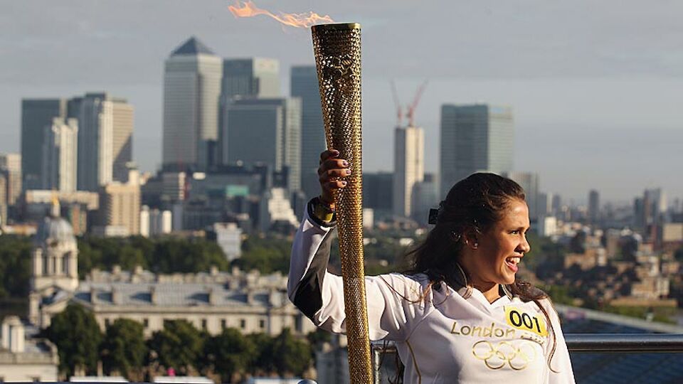olympisches feuer in london diashow