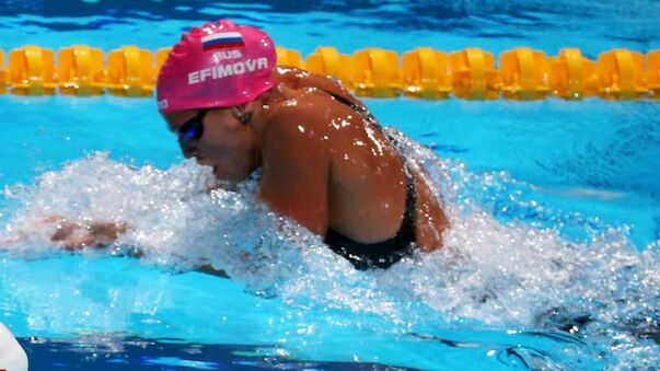 Efimova schwimmt Weltrekord