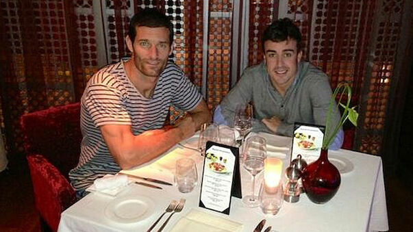 Webber und Alonso dinnieren