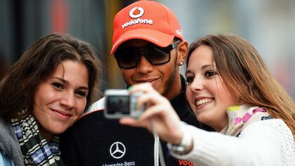 LOSER OF THE RACE: Lewis Hamilton