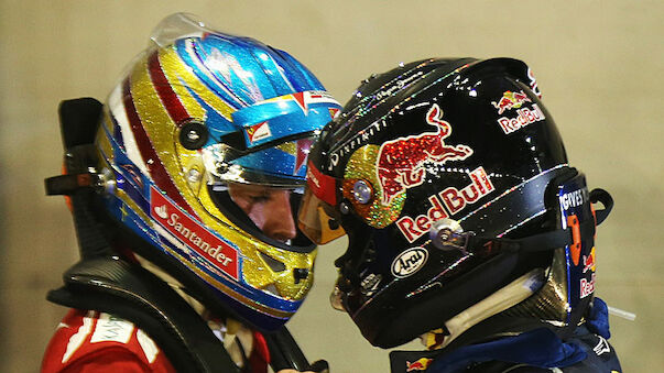 Vettel locker, Alonso angespannt