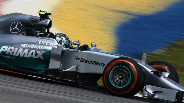 Rosberg im 2. Training vorne