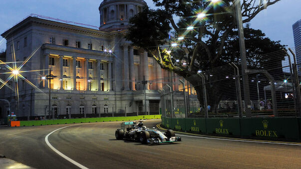 Hamilton in Singapur-Quali 7 Tausendstel vor Rosberg