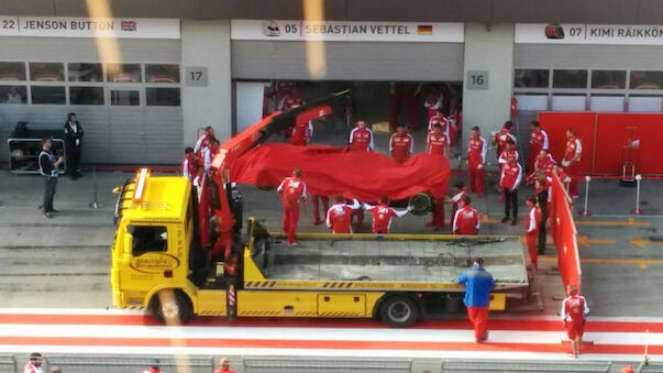 Ferrari-Crash bei Spielberg-Test