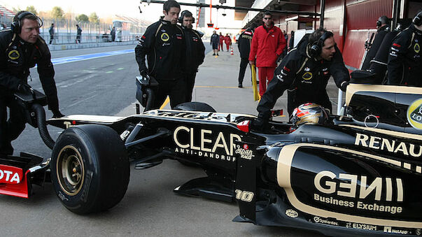 Rückschlag für Lotus - Testabbruch in Barcelona
