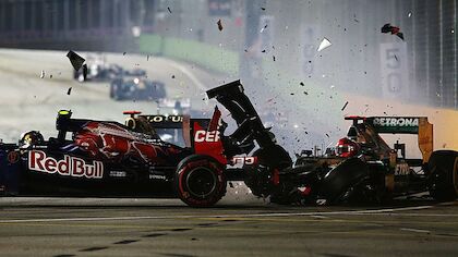 LOSER OF THE RACE: Michael Schumacher