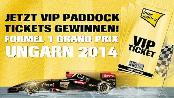 Gewinnen Sie 2 VIP-Paddock Pässe für die Formel 1