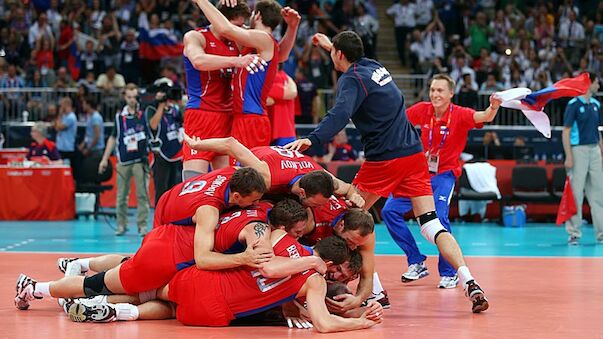 Russen holen Volleyball-Gold