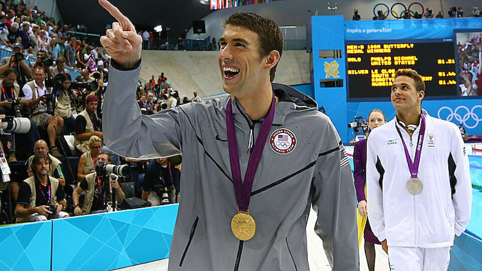Phelps Olympiaredkord Medaillen