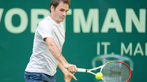 Roger Federer nach glattem Sieg im Viertelfinale