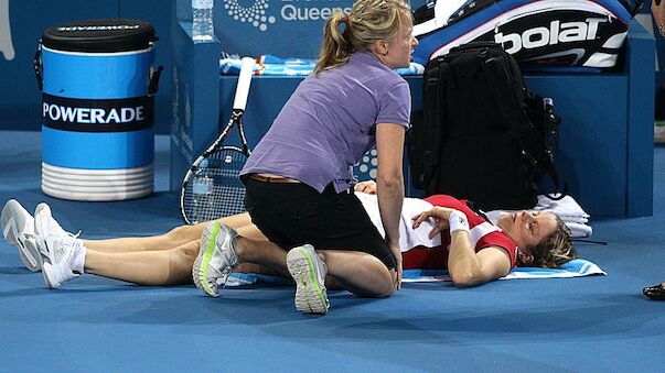 Kim Clijsters erneut verletzt