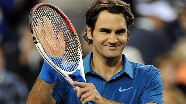 Federer mit viel Mühe weiter