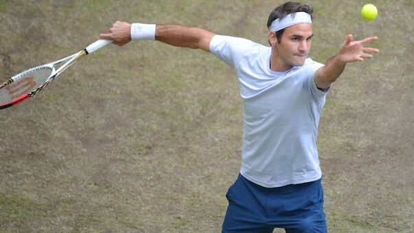 Federer im Endspiel von Halle