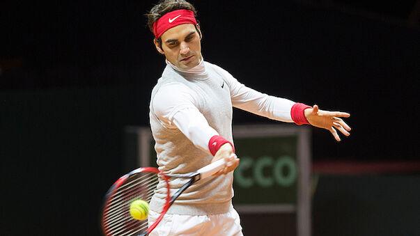 Roger Federer spielt im Einzel