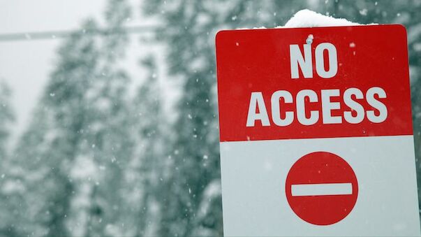 Schneefall verhindert Training