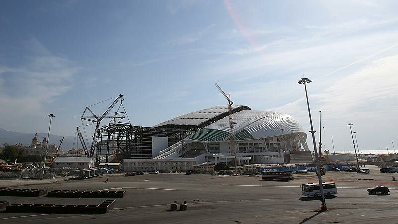 Besuch auf Olympia-Baustelle