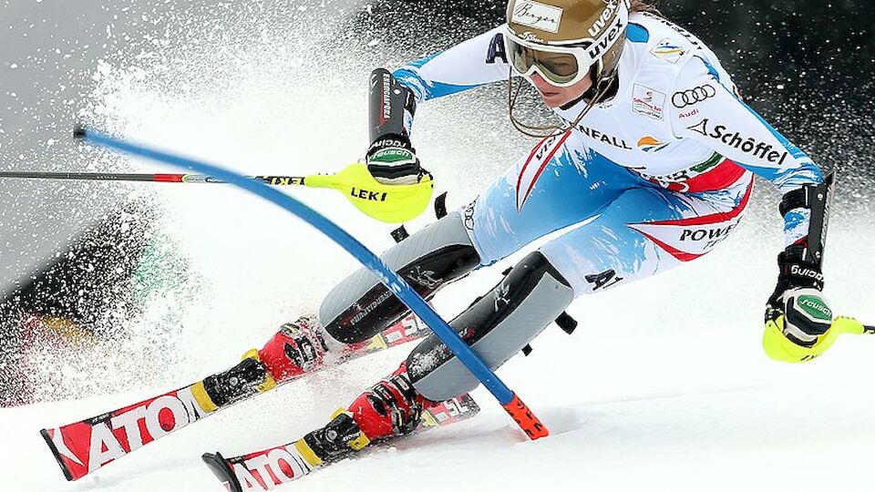 Slalom Damen Shiffrin Kirchgasser Bilder