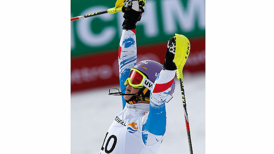Slalom Damen Shiffrin Kirchgasser Bilder