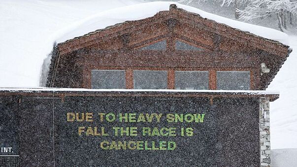 Schnee erzwingt Super-G-Absage in Val d'Isere