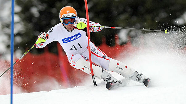 Matthias Lanzinger als Vorläufer in Flachau