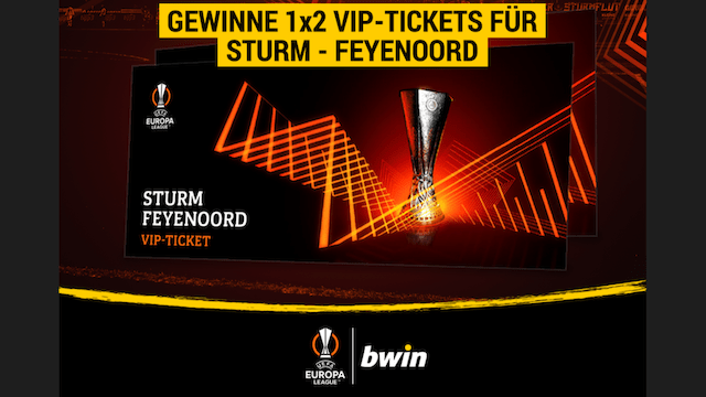 1x2 VIP Tickets + Sturm Graz Trikots powered by bwin