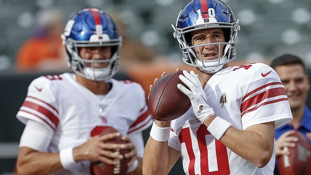 New York Giants verbannen Eli Manning auf die Bank