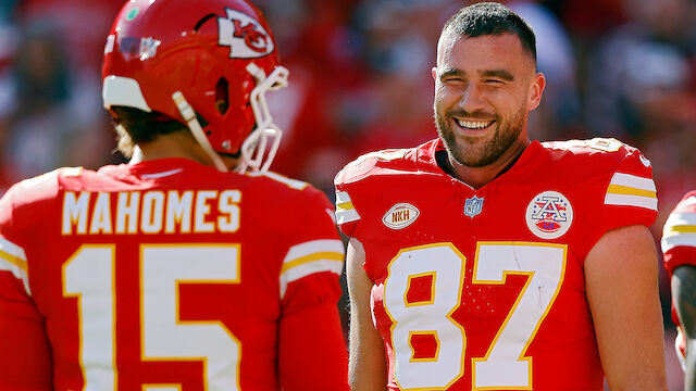 Da jubelt auch Taylor Swift: Kelce und Mahomes glänzen