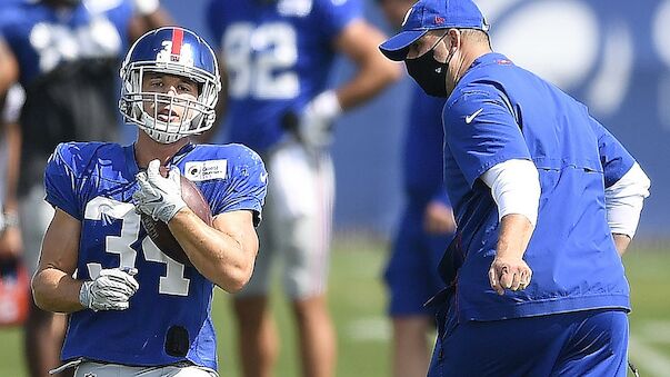 Platzgummer im Practice Squad der New York Giants