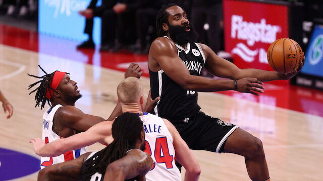 Harden glänzt bei Nets-Sieg in Detroit