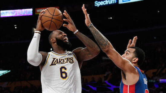 Lakers zittern sich gegen Detroit zum Sieg