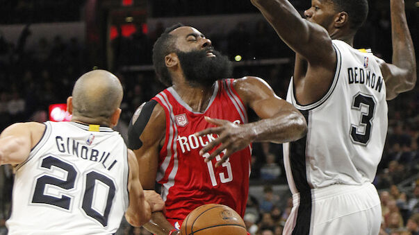 San Antonio Spurs trotz Harden-Gala im Glück